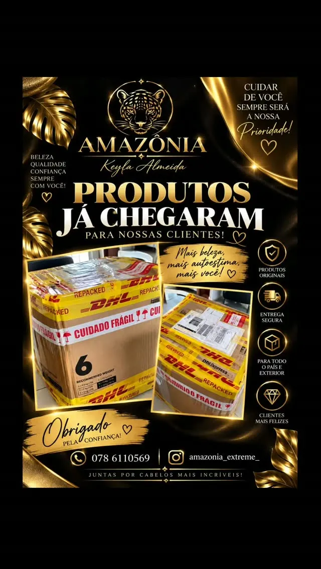 Produtos chegaram